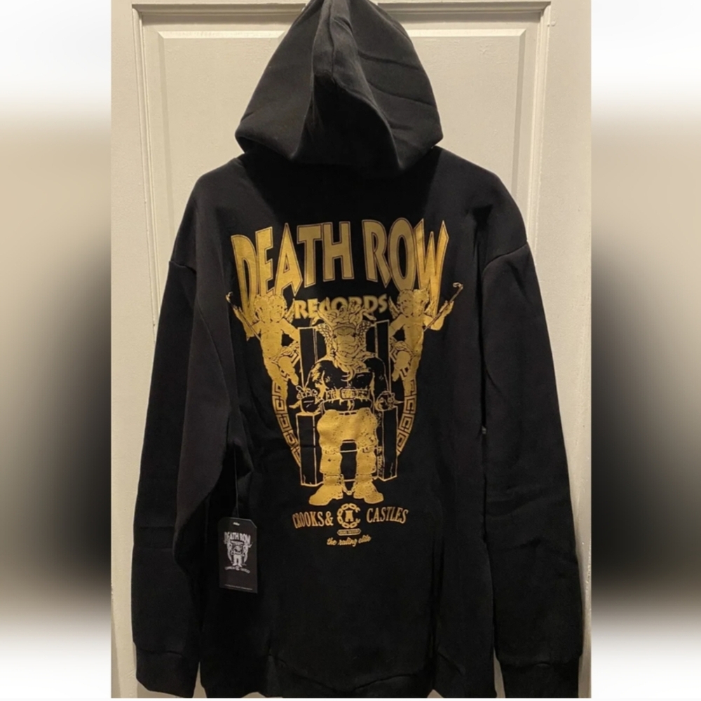 Black and Gold Death Row Records Hoodie